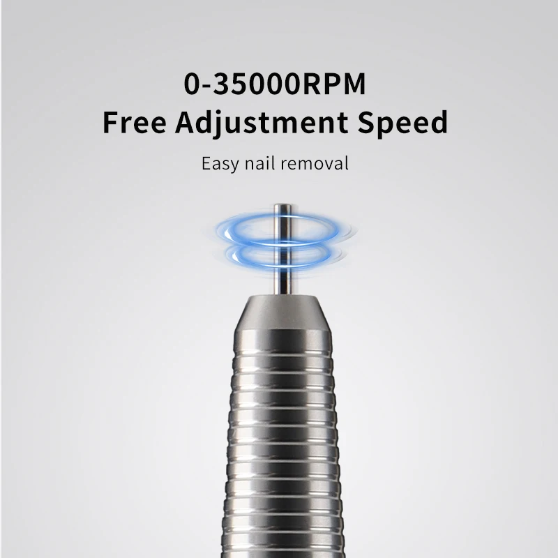 Home Use Rechargeable Cordless Nail Drill Portable 35000rpm Professional Manicure Kit Pedicure Gel Nails Polishing Machine