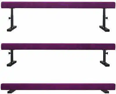 Heavy duty&anti-slip rubber feet provide great stability& adjustable height Gymnastics beam