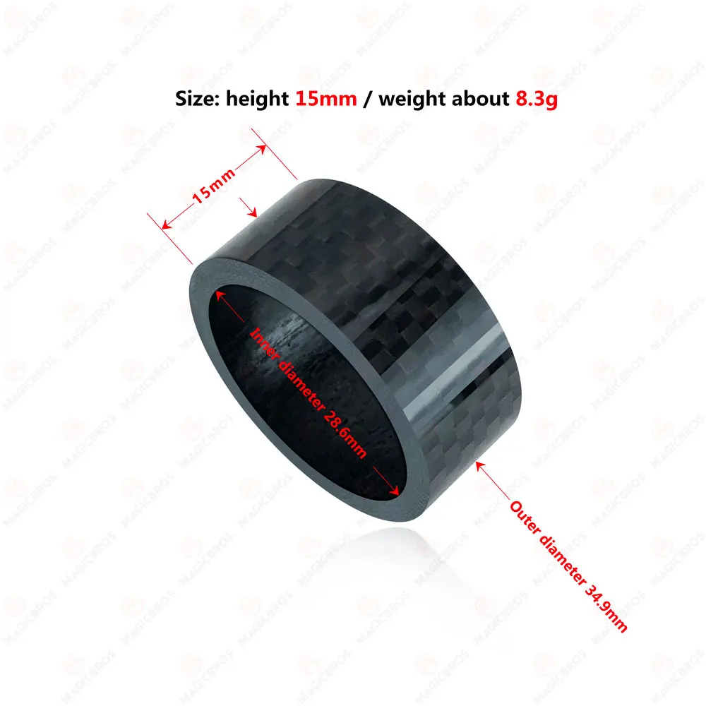 High Quality Mountain Bike Road Bike 5mm 10mm 15mm 20mm Bicycle Front Fork Headset Carbon Fiber Washer