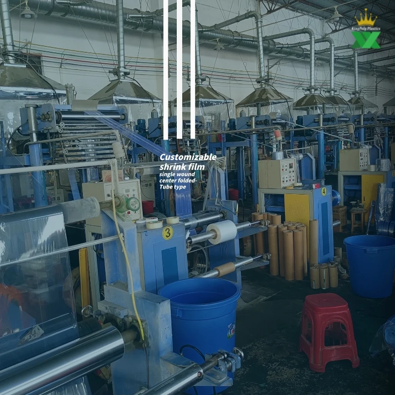 Customized Width Shenzhen Transparent Film 0.018mm Heat Shrinking PVC Tube Pof Shrink Film