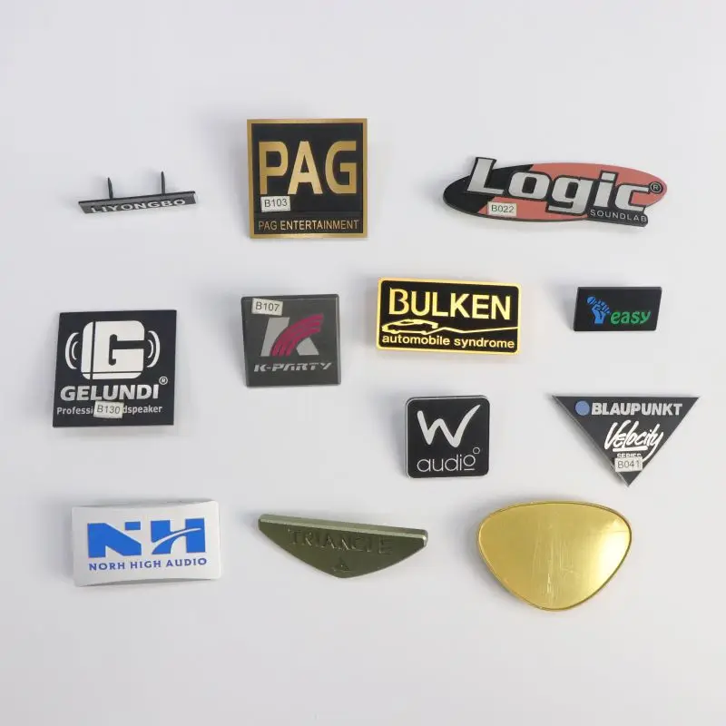 Premium Quality Metal Nameplate Aluminum Label Nice Looking Strong Durable Brand Label