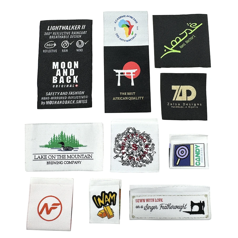 custom Wholesale cheap designer clothing brand label custom including hang tag/woven/printed/embroidery/seal tag/ woven labels