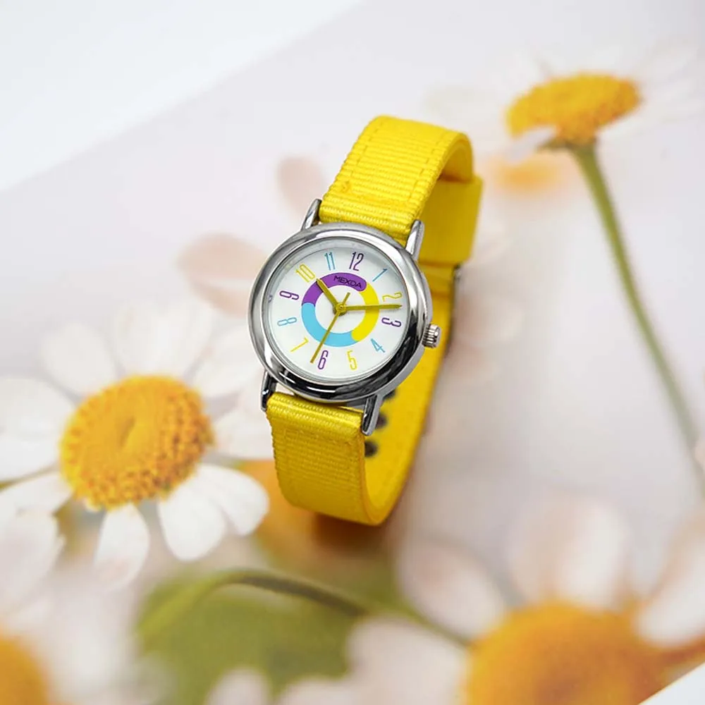 MEXDA Cheap Quartz yellow Children Watch Cute Cartoon Watch For Kids Montre Enfant Analogue Kids Watch