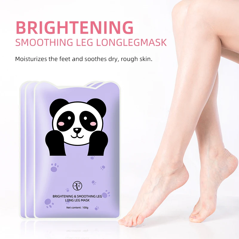 Custom foot skin care products Korean Long feet sheet mask socks exfoliating peel  foot mask