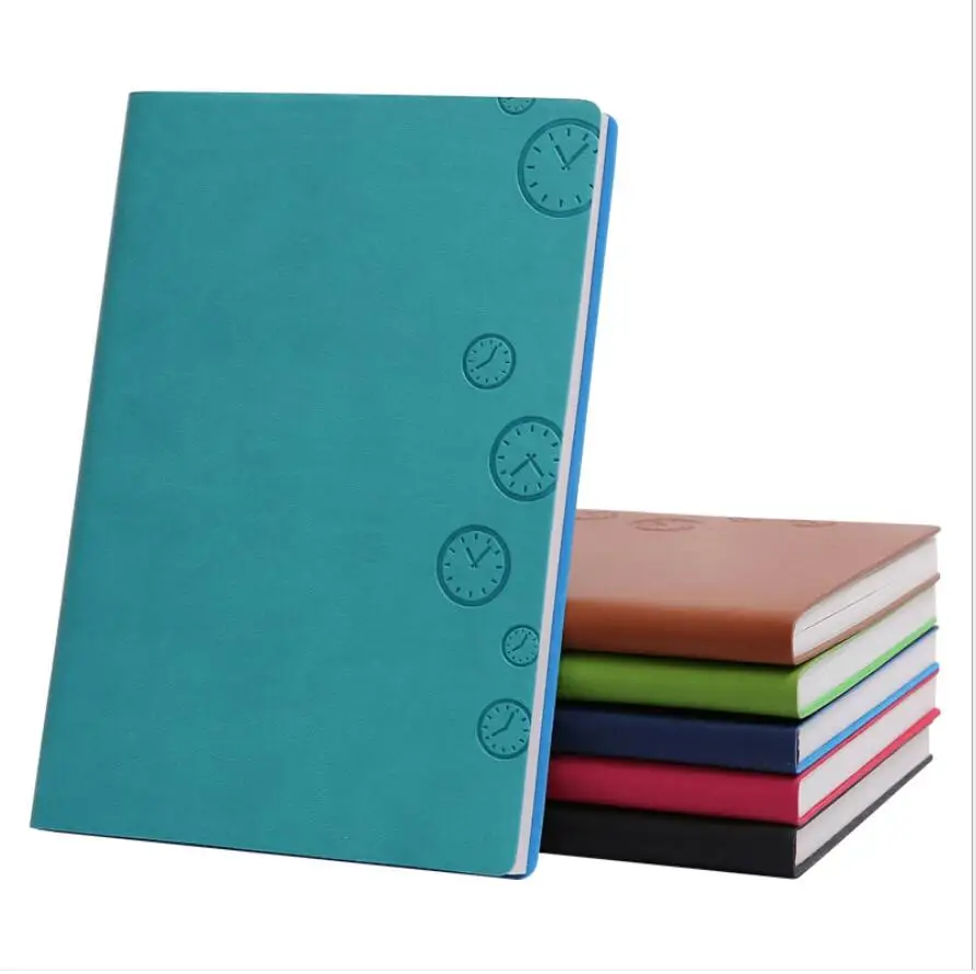 2023 manufacture books OEM Custom hardcover A5 with pen PU leather journal school supplies notebook