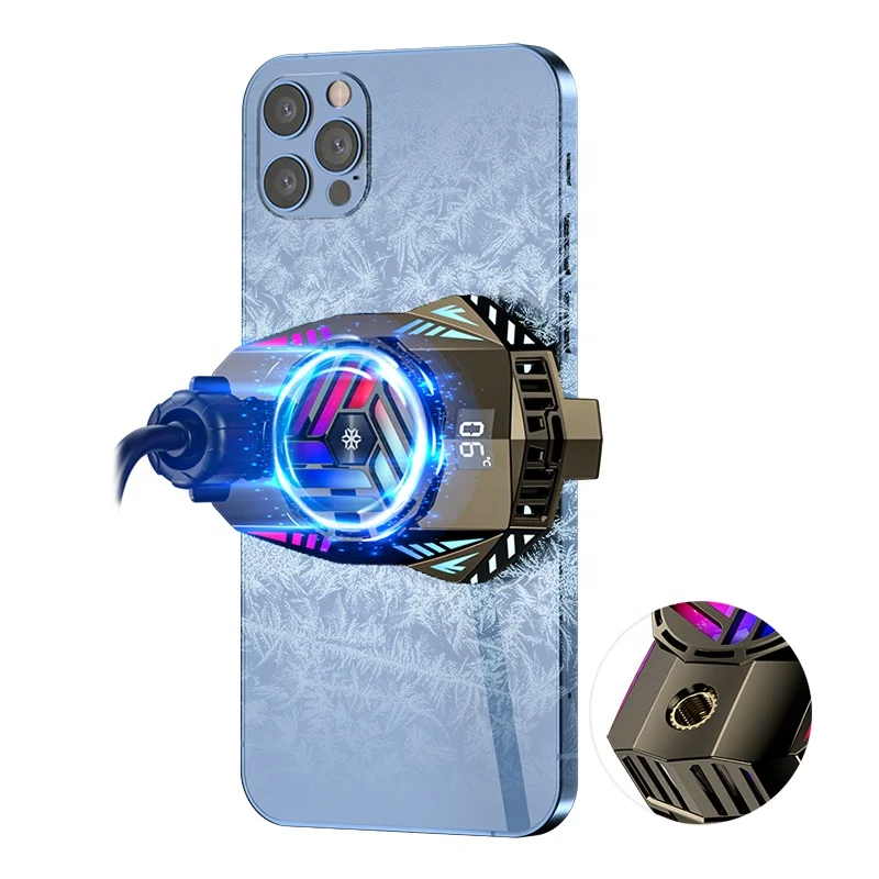 Portable K10 Mobile Phone Cooler Fan Radiator Smartphone Handle Cooling Fan For Gaming Live Streaming