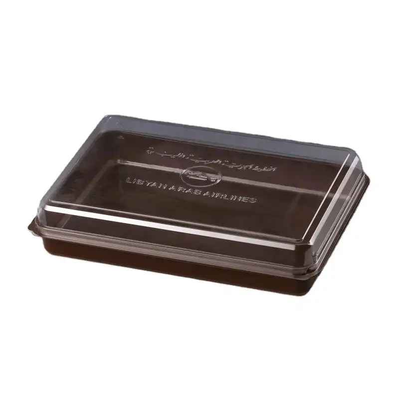 High Quality Disposable Plastic Bento Food Tray Sandwich Lunch Packaging Box Custom Fruit Boxes Food Platter Tray