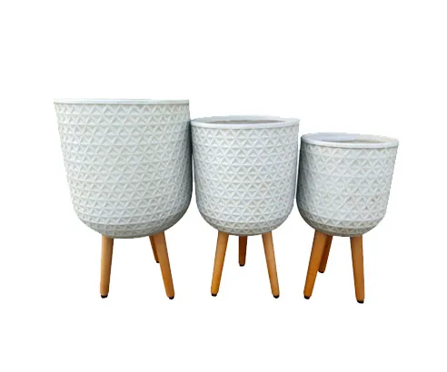 Изысканный новый набор цветочных горшков 3 Оптовые садовые горшки для садовых горшков для посадки легче сделать воздух и экологически чистый цветочный горшок