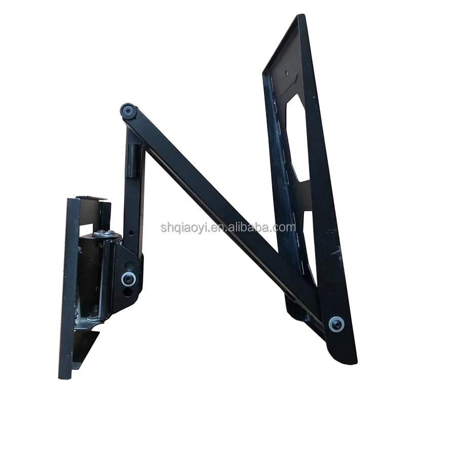 Durable Industrial Black Forged Steel Long Heavy Duty Sheet Metal Fabrication Hidden Floating Wall Shelf Bracket