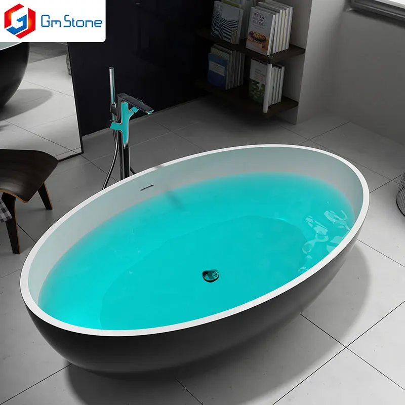 Luxury Solid Suface Bath Tub/ German Badewanne/sanitary Ware Acrylic Badewanne Tub GM Modern Freestanding 3 Years Drainer 1 PCS