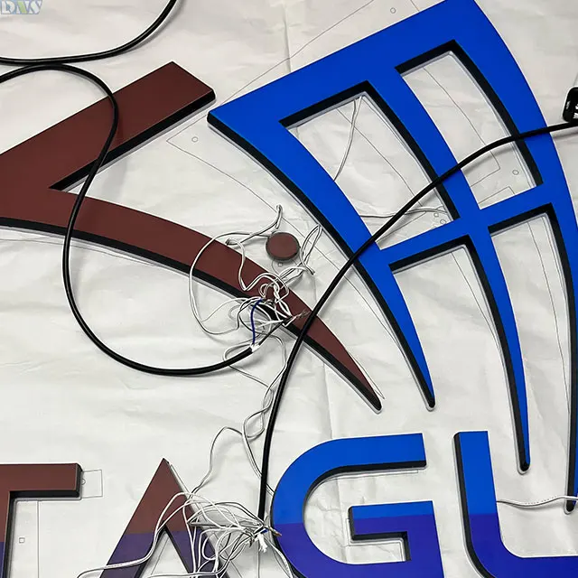 high quality letter led light real estate sign post 3d led letter uv print  sign