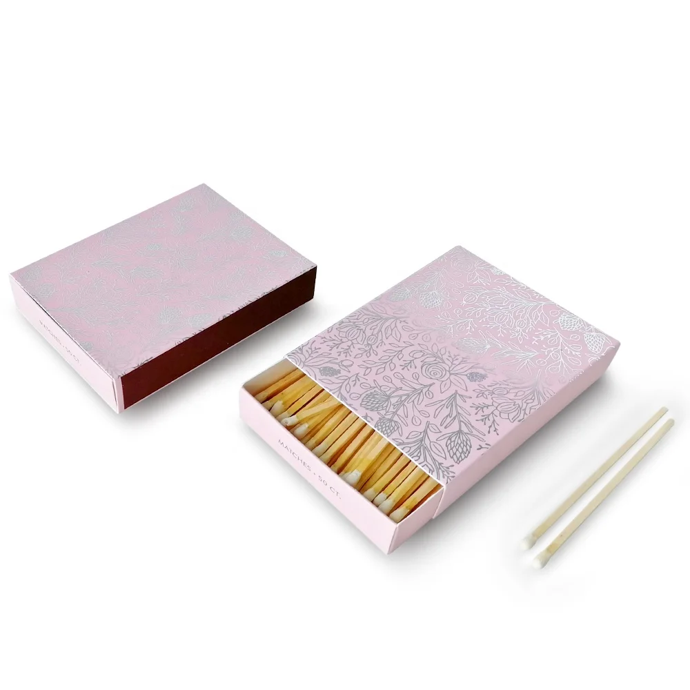 Luxury Design Matchbox White Tips Candle Matches