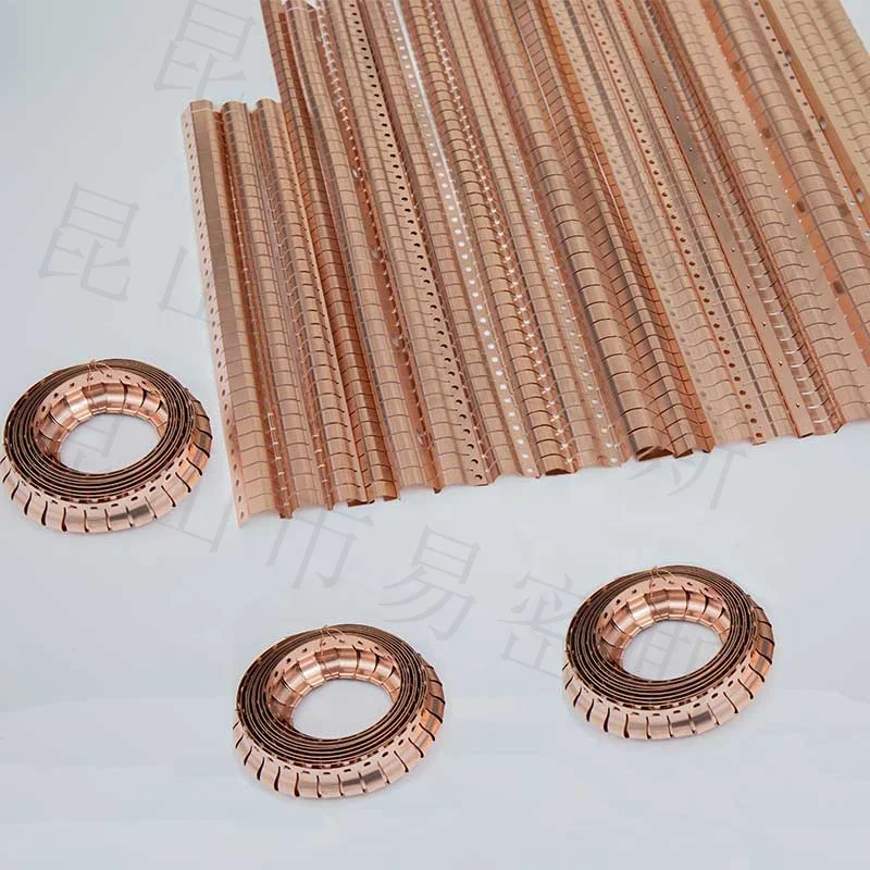 Stamping Metal High Conductivity EMI Finger Strips For Shielded Faraday Cage Doors