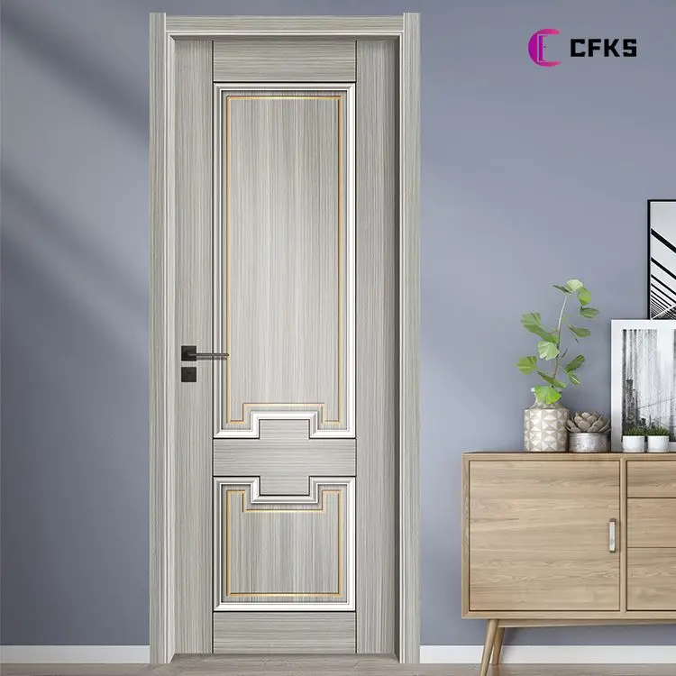 2022 Hot Sale Reasonable Price Wpc Door prehung solid interior internal wooden mdf melamine door