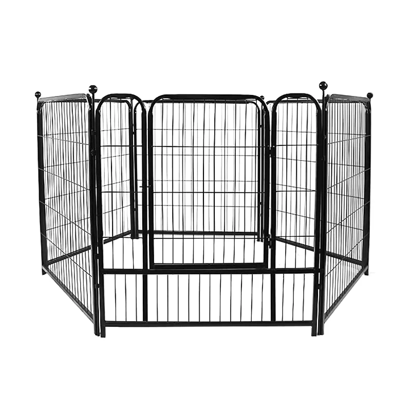 Metal house black tall dog playpen crate fence pet kennel exercise cage Outdoor Pet Cage Dog Cage