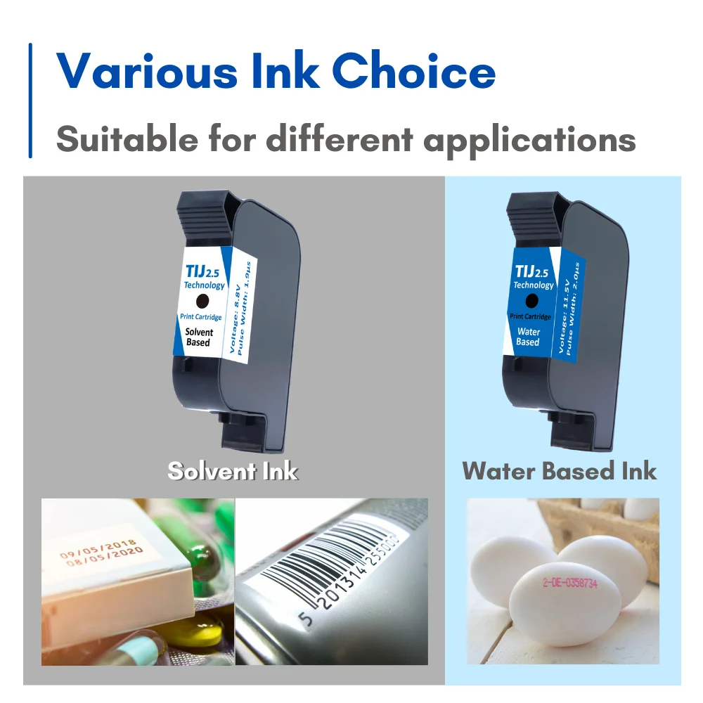 Strict Quality Control Tij2.5 Thermal Ink Jet Cartridge For Carton Metal Plastic Printing