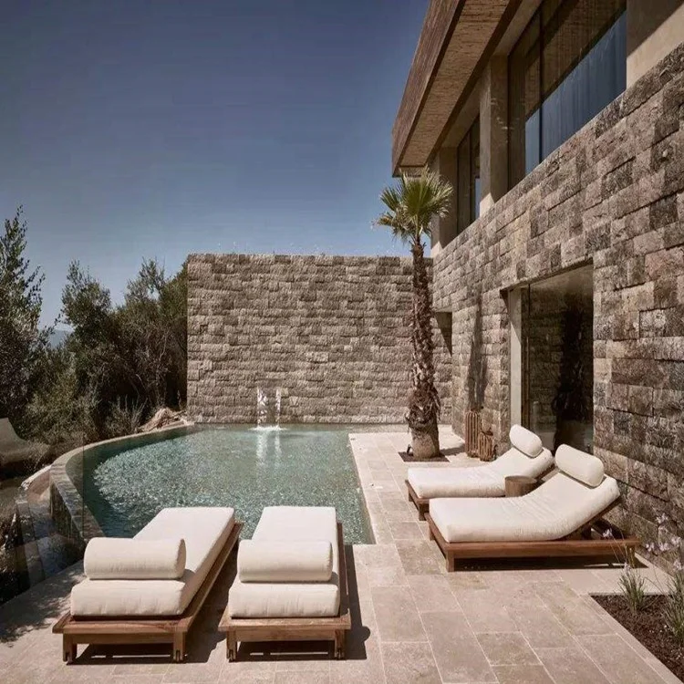 outdoor travertine pavers french pattern swimming pool natural stone marble travertine tiles