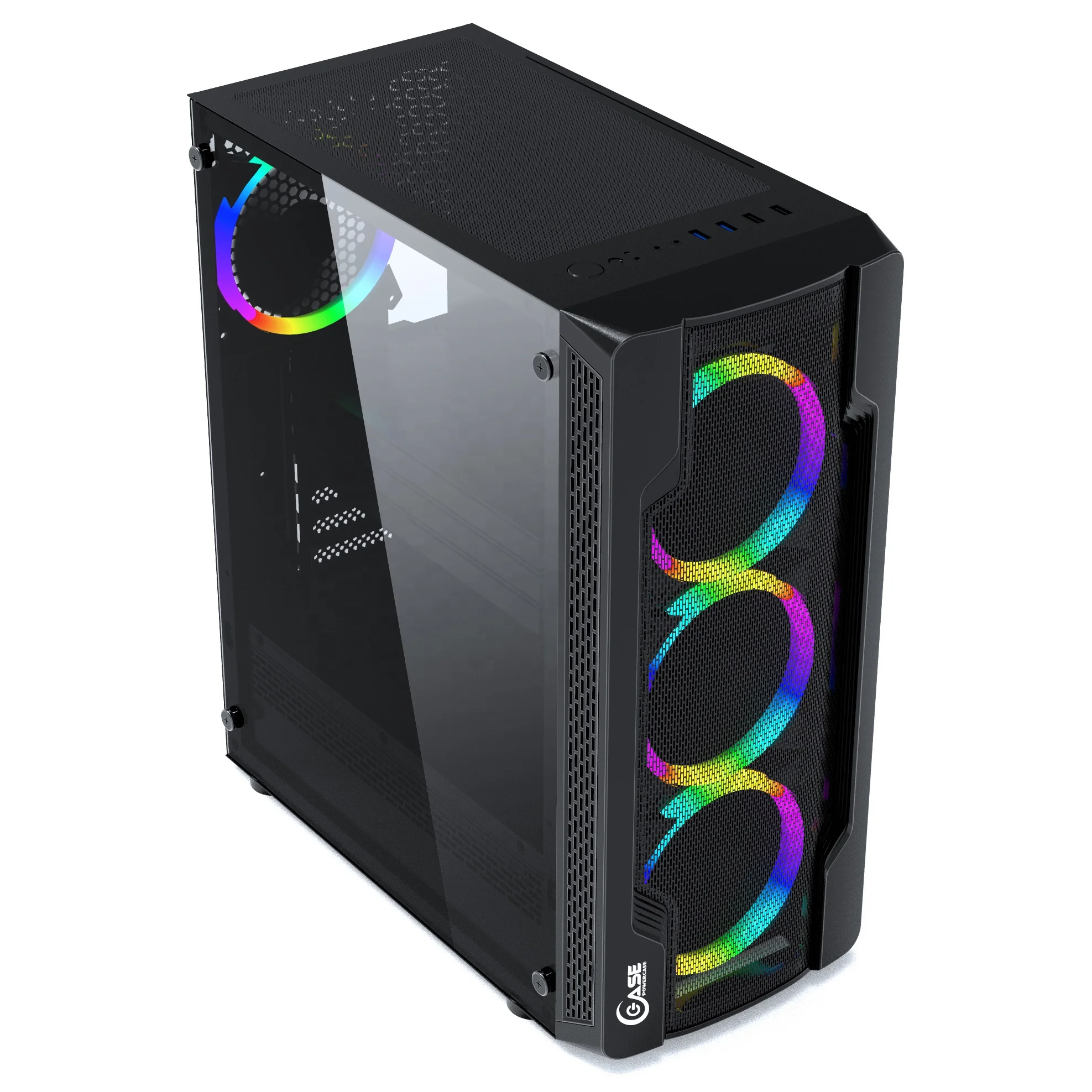  Горячая Распродажа новинка оптовая продажа прозрачный корпус atx для игрового компьютера