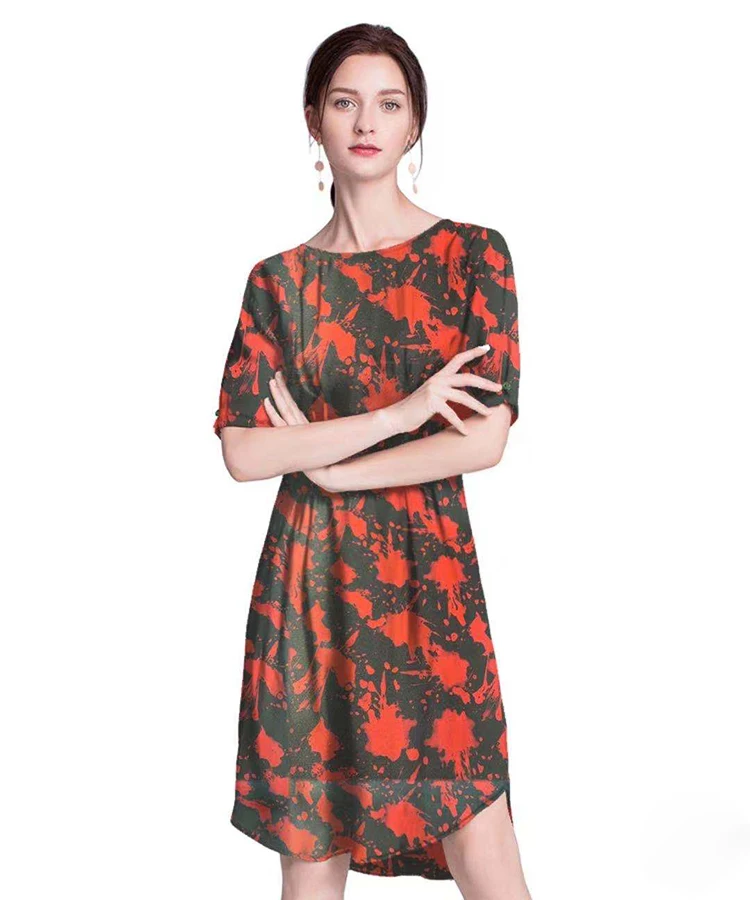 Cheap Price Printed Silk Satin Fabric 100% Polyester For Clothes