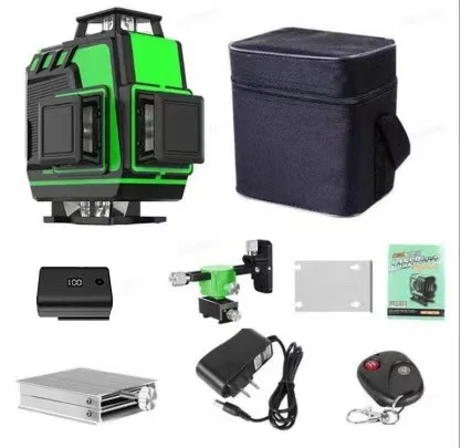 Accurate Measurement Green 360 Degree Self-leveling 4D Rotary Laser Levels land leveling machine