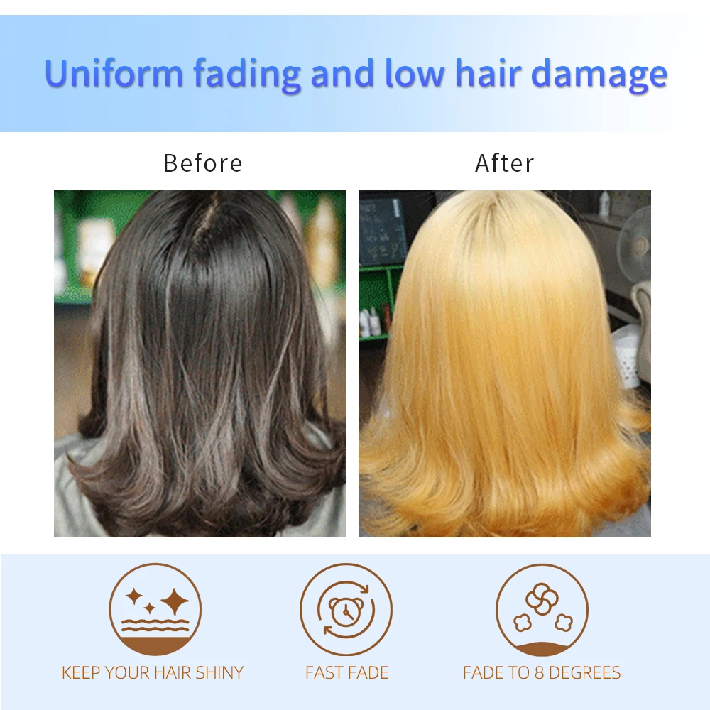 Wholesale factory directly Bleach Hair Plastic Container Packing  Hair Bleaching Powder Mind Color Fading