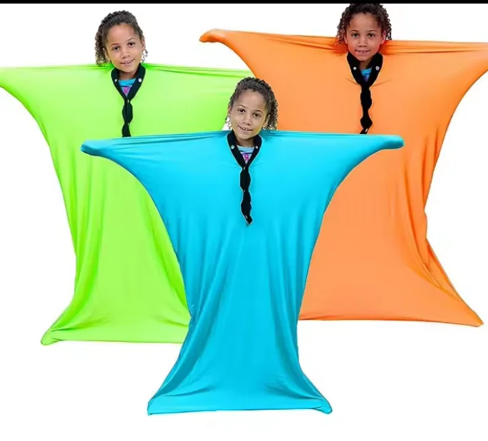 Sensory Sack Body lightweight stress relief autism elastic blue sensory Sensory Body Sock