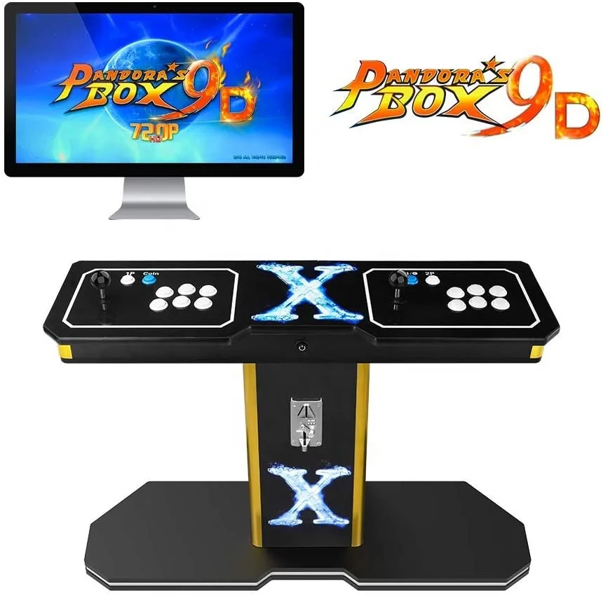 Винтажная игровая консоль Pandora 9D аркадный cabinet2700 2 игровых консоли HD и VGA 1280x720p полноразмерная