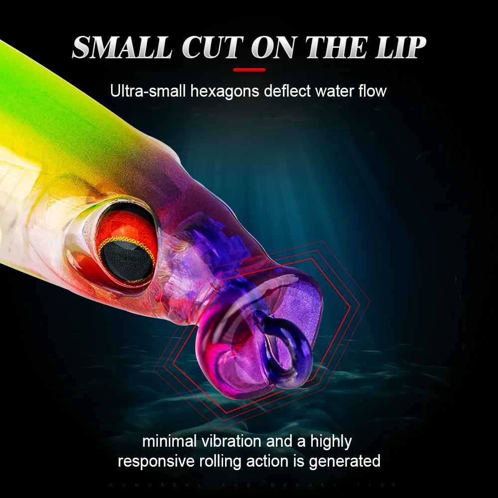 Honoreal 2024 Jerk Bait 115MM 10G Floating Shaking Wobbler Grunt Flounder Seabass Mackerel