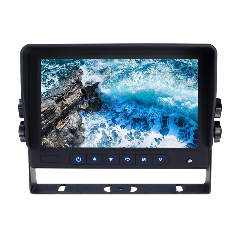 7 Inch Digital Panel Rear View Monitor Touch Bottom With Dim Light For Bus Trucks Display