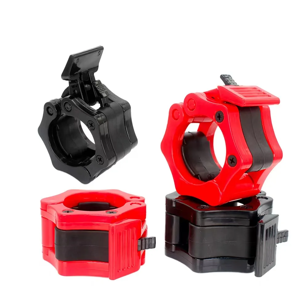 Quick release dumbbell lock standard weight bar clamp for nylon barbell ring lock clamp 50mm 25mm