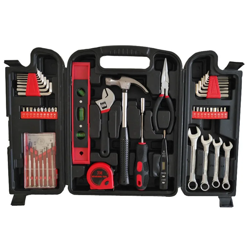 Canpro complete household hand tool box set kit for home 53 pcs home tool kit repair tool set