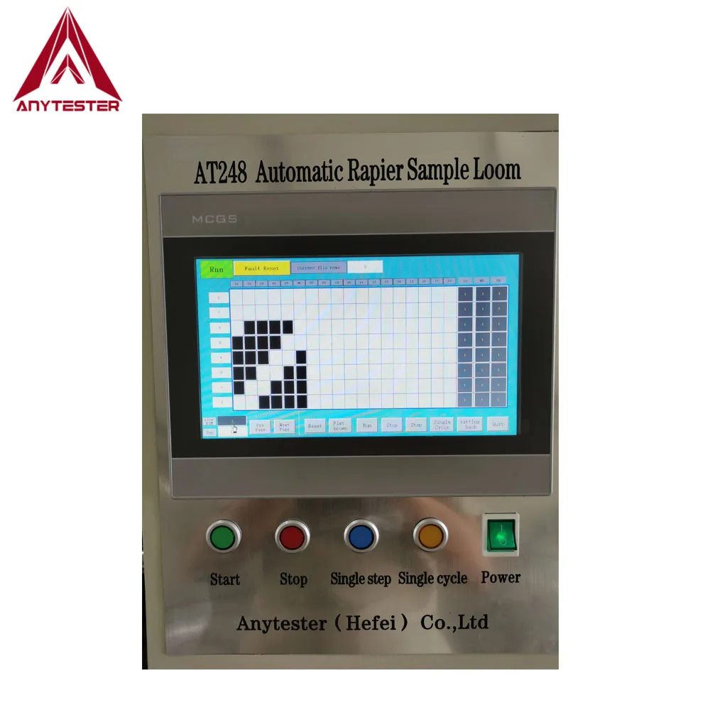 Factory Price High Quality Lab Automatic Rapier Sample Loom with Touch Screen