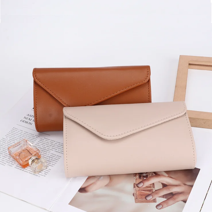 
Wholesale Envelop Shape Large Capacity Ladies Clutch Purse Wallet Case Soft Pu Women Handbags Wallet 