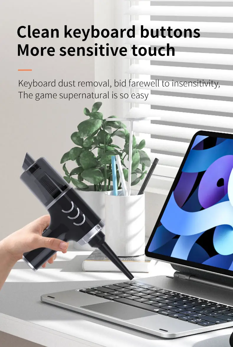 Vacuum Cleaner High Power Cordless Handheld Portable Mini Wireless Auto Vacuum Home & Car Dual Use