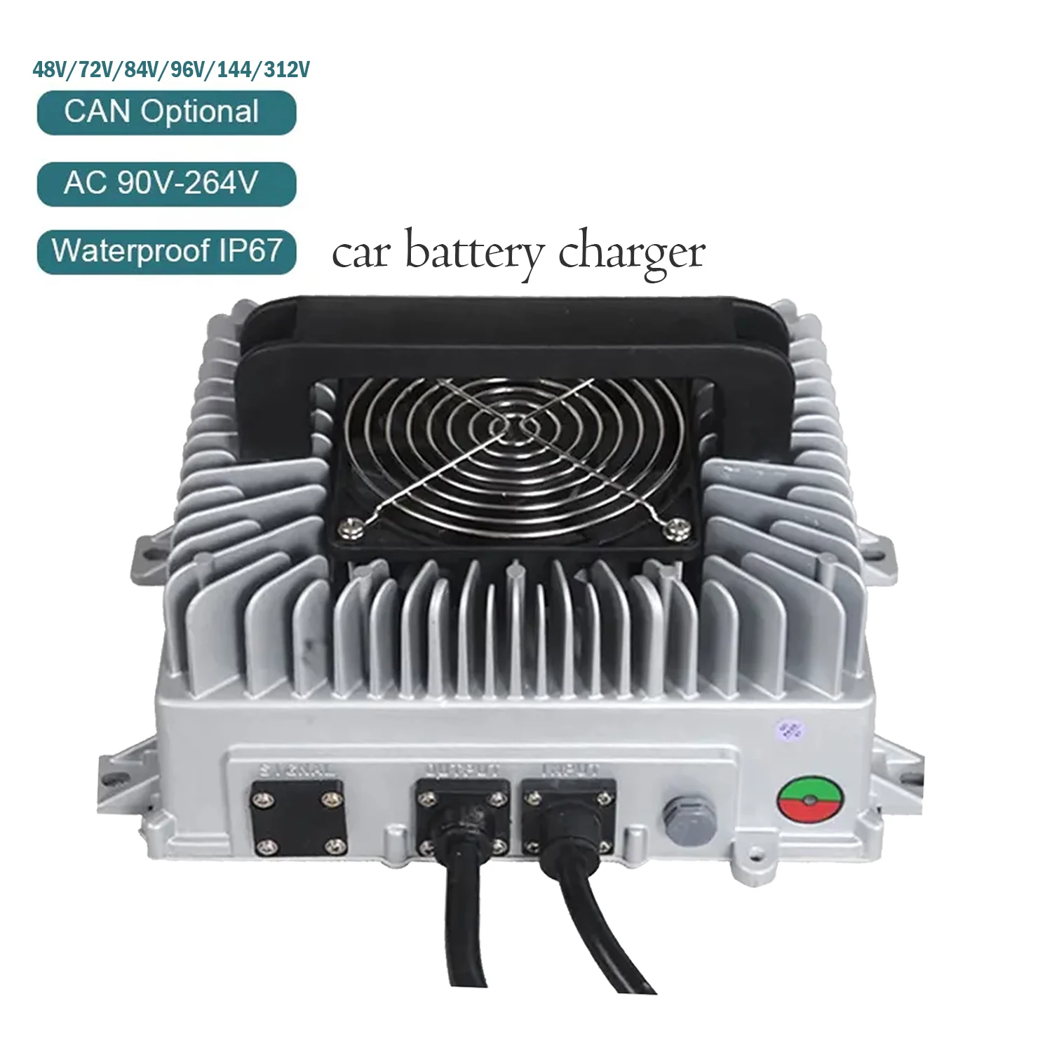 250k 500k 48v 72v 144v 312v 32a Battery Charger LiFePo 3300W 3.3kw On Board Charger 108v Electric Motorcycle Ev Car Charger