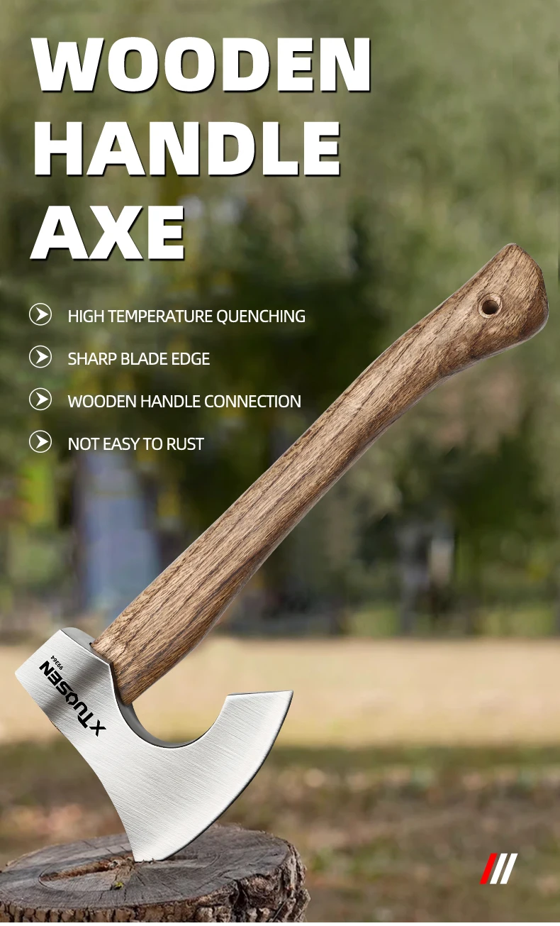 Multifunctional  Steel Hand Axe Industrial Grade Hammer Splitting Outdoor Logging Camping High Carbon Steel Cutting Wood
