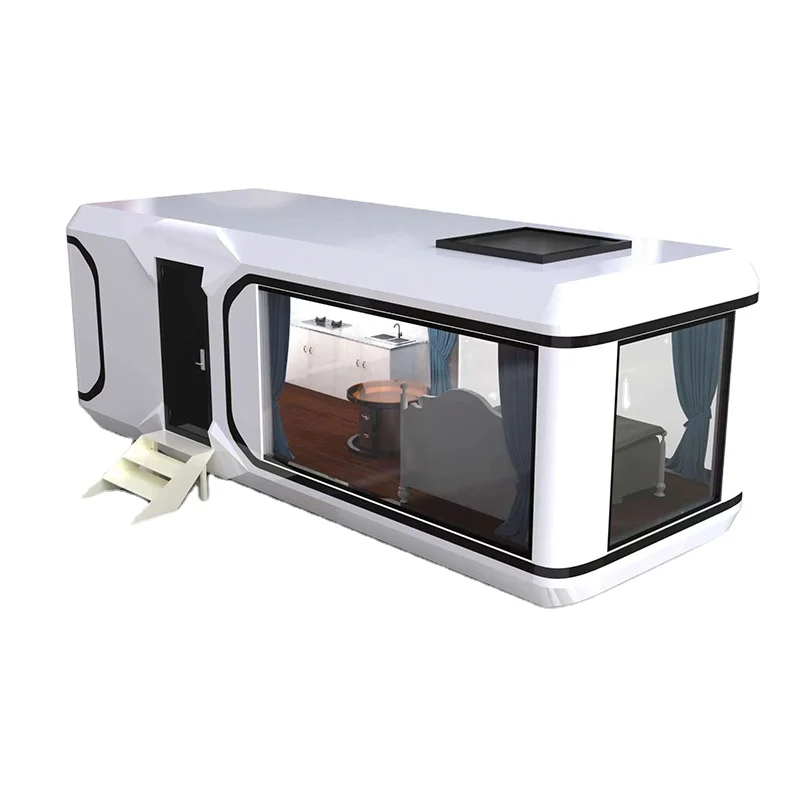 Умный дом, полностью меблированный современный открытый мобильный отель, дом для отдыха, капсульный дом