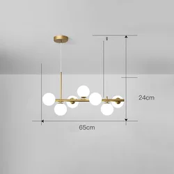 Wholesale Hotel Home Nordic Large Kitchen Pendent Lights Chandelier Luxury Living Room Glass Cube Metal Pendent Light