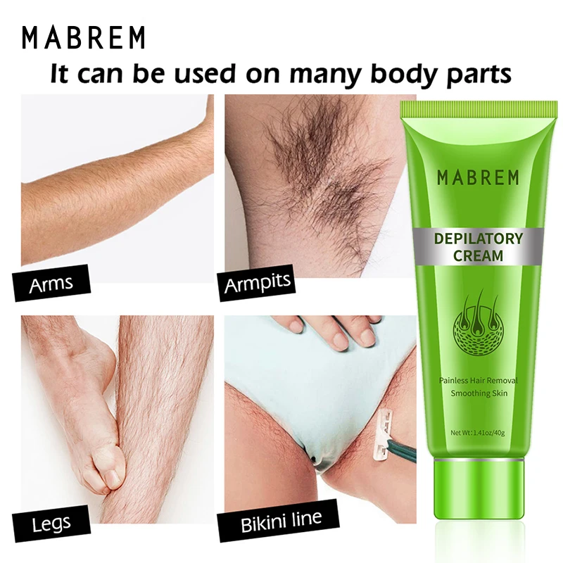 Mabrem для мужчин и женщин для удаления волос на теле и смягчающее действие на кожу рук нога выпадения волос крем для депиляции очистить поры удаление грязи подмышки по уходу за волосами 40g