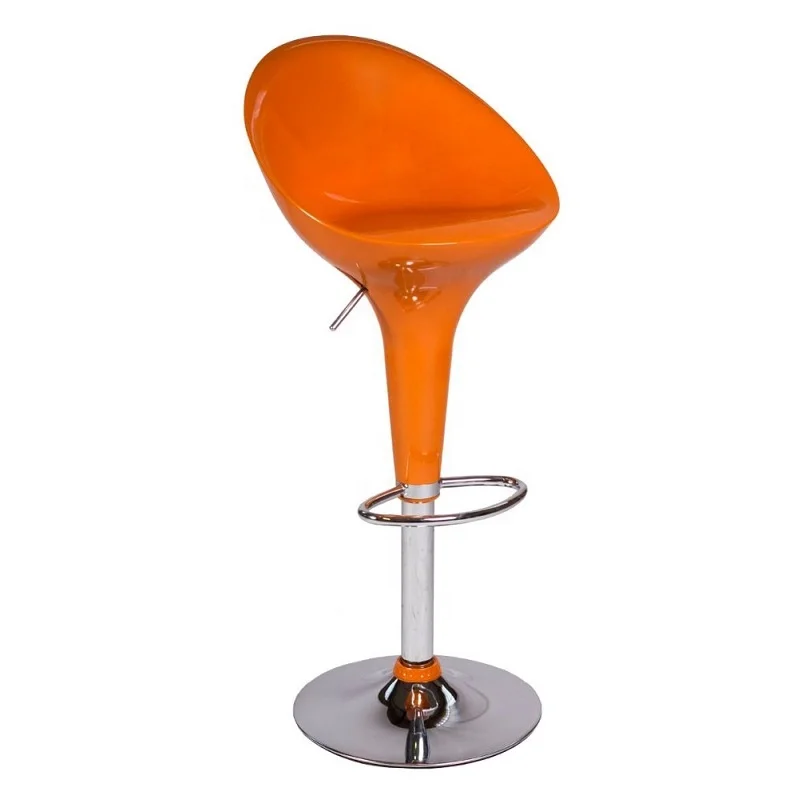 2021 New Cheap swivel high back plastic bar stools height adjustable