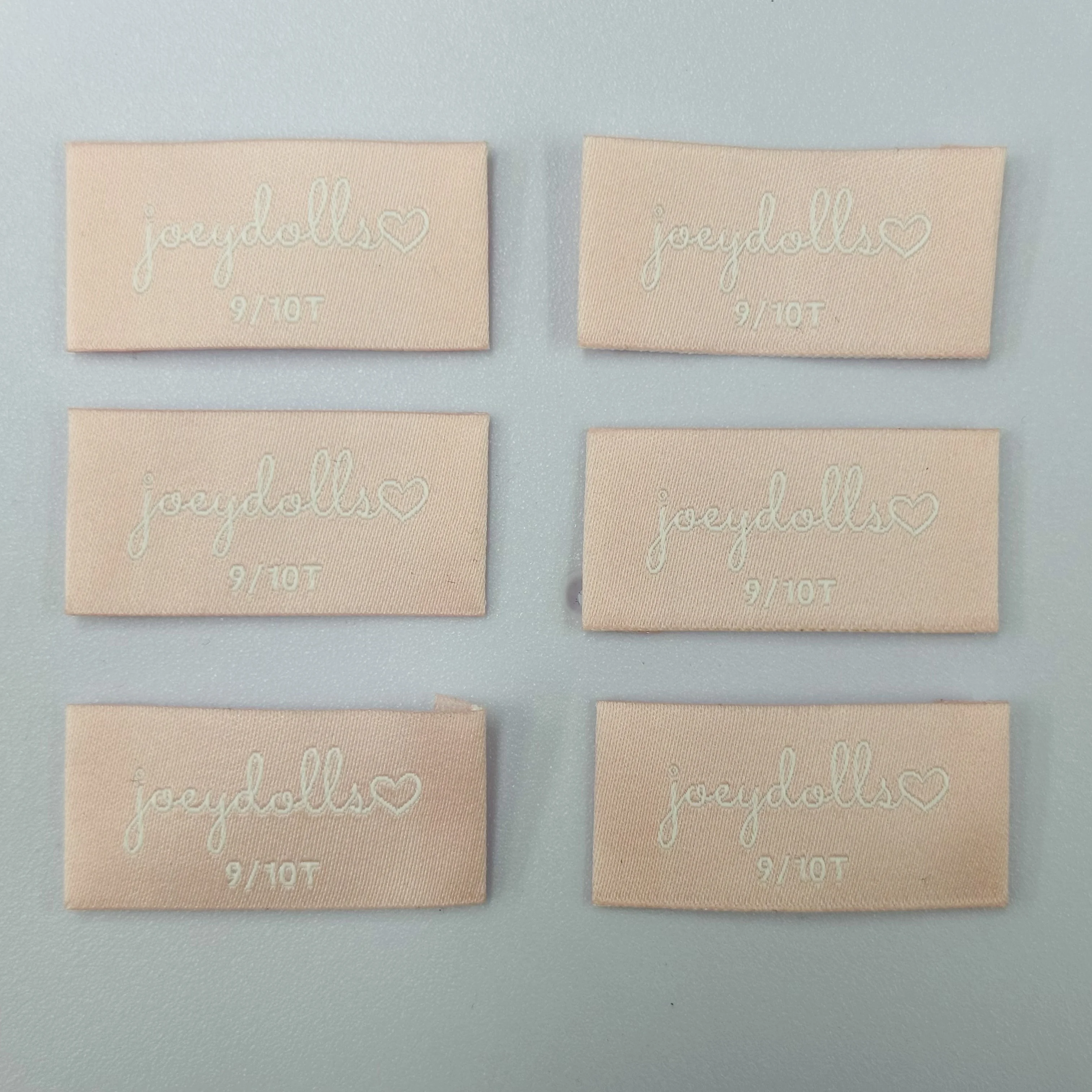 High-Density Customized Private Design Woven Damask Logo Tag Wholesale Woven Label Private Labels For Clothing and Bags