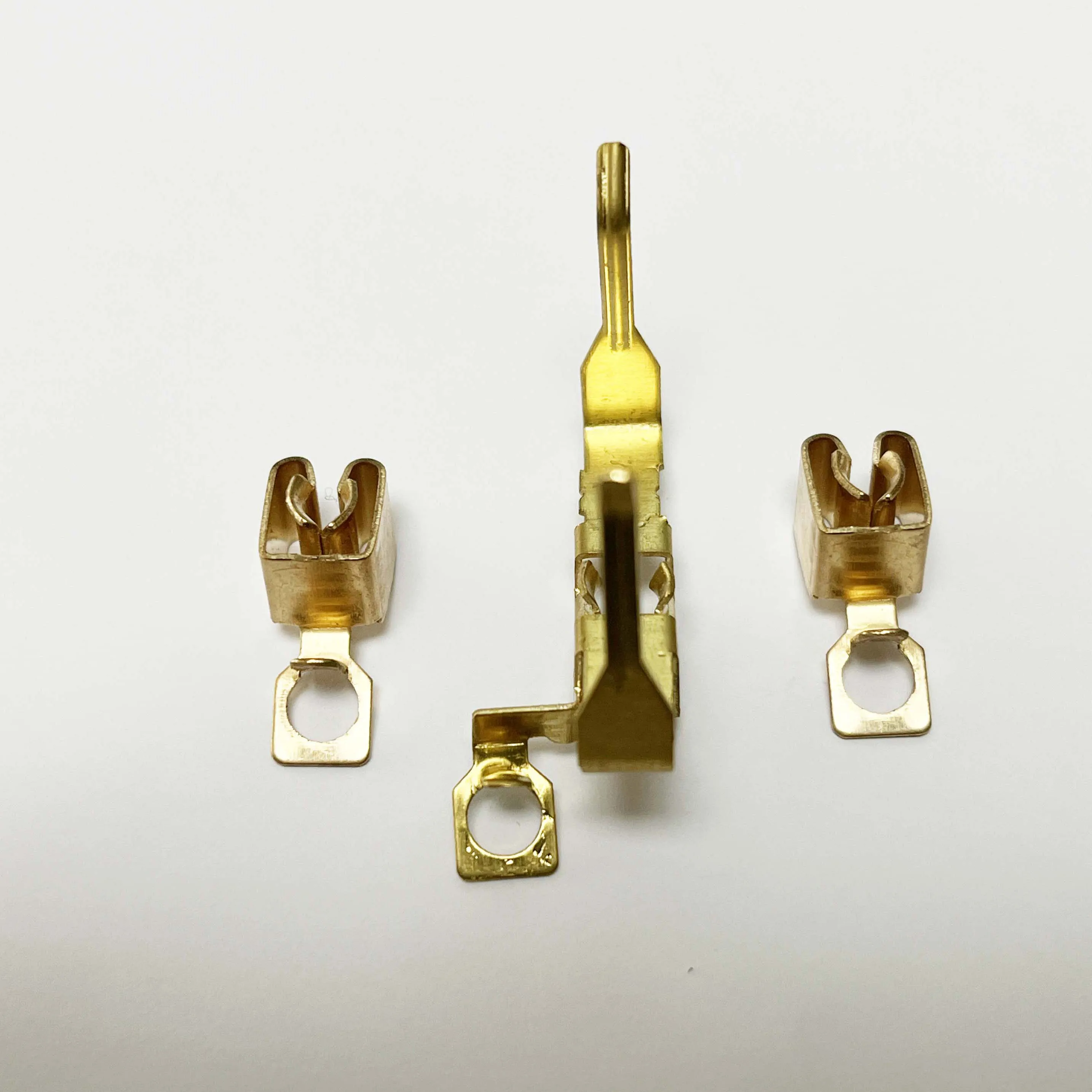 electrical switch socket parts copper metal stamping for relays brass terminal contact part