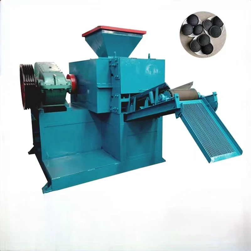 Charcoal Oval Briquette Coal Ball press Machine Diesel Engine Coke Ball Press Machine From China factory price