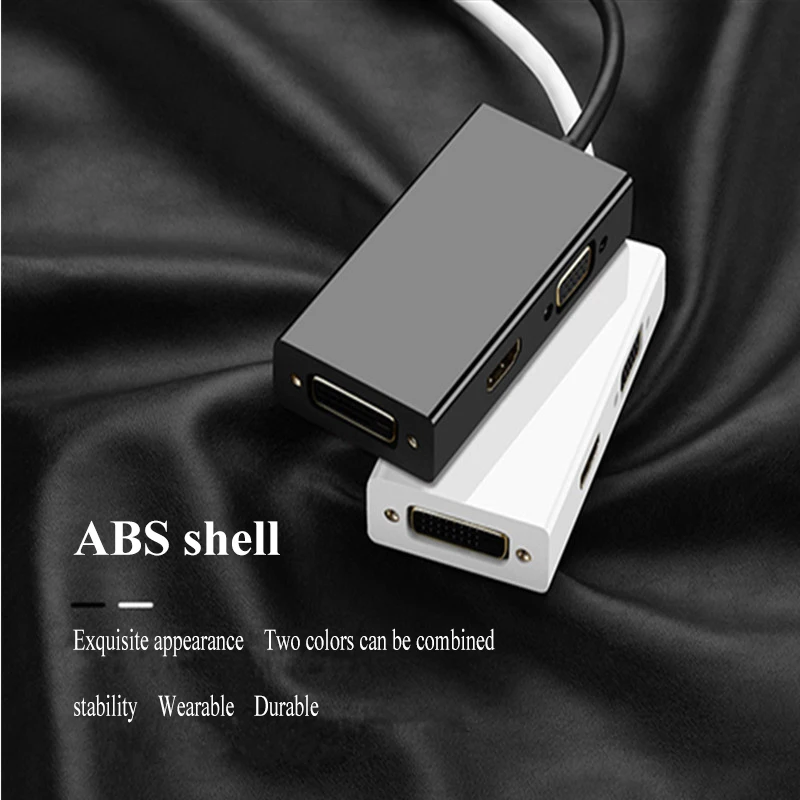 DisplayPort к HDTV DVI VGA преобразователь 4 в 1 аудио USB кабель Многофункциональный адаптер для ноутбука настольного компьютера и монитора мультимедиа