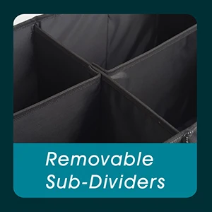 Oxford Cloth Foldable Storage Box Customized Portable Large Multi-Compartment Car Trunk Organizers