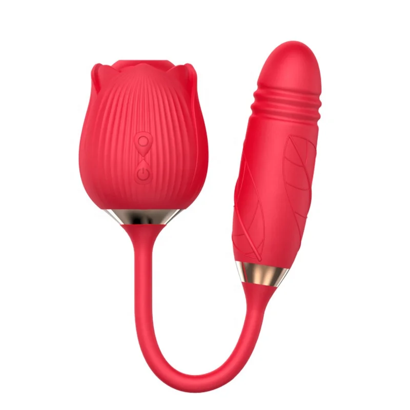 2 in 1 sexy toys for women adult sex rose shaped vibrator Sucking Vibrator Female Masturbation Adult Toys for women
