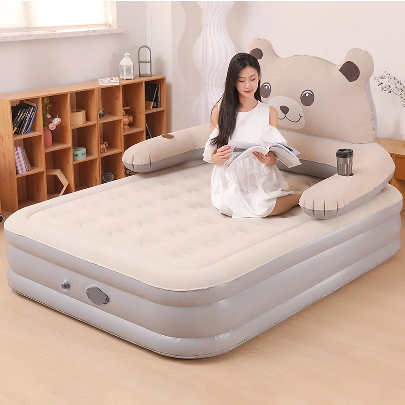 HOT SALE Inflatable mattress for children Comfortable Eco-Friendly Flocked Fabric with inflatable support and high load capacity