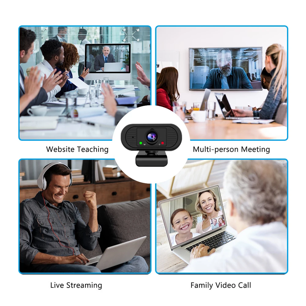 
2021 New Arrival Full HD 1080P USB Webcam Smart Digital Video PC Web Camera for Video Call Meeting Broadcast Live 