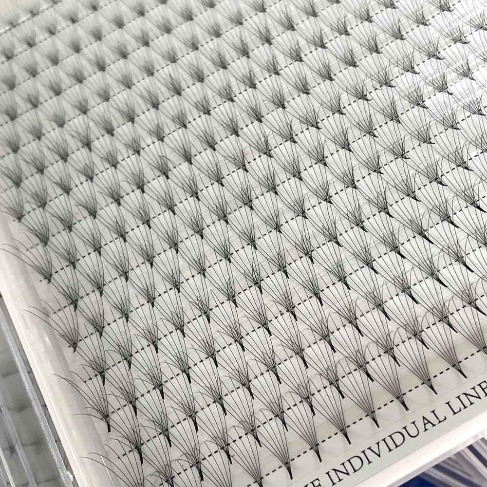 Pbt Material Fans Lashes Extension Luxury Lash Premade Fans Soft Natural Mix Length Super Root Premade Lashextensions