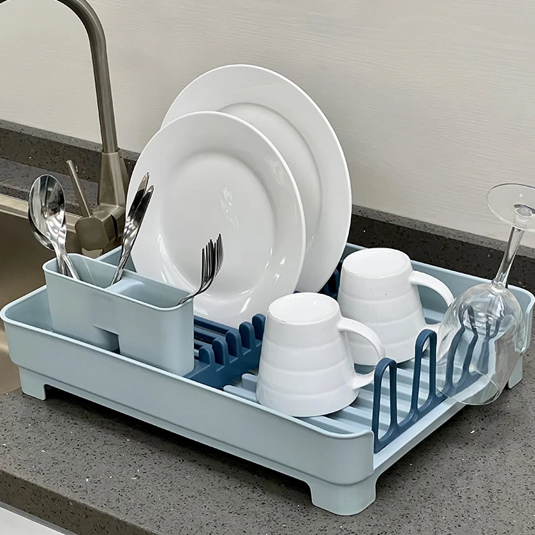 New Color Plastic Dish Drainer Hot Sell Easy Assembling Kitchen Sink Drainer Dish Drying Rack